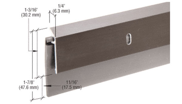 CRL 48&quot; Dark Bronze Anodized and Rubber Door Sweep | DB062DV48